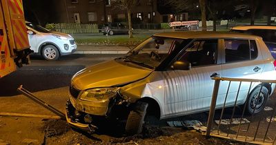Cops attend late-night car crash and discover driver under influence of cannabis
