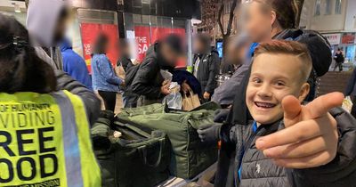 Boy with 'the biggest heart' helping homeless after seeing numbers on street