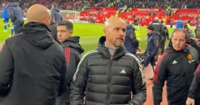 What Erik ten Hag did after final whistle in Manchester United vs Everton in the FA Cup