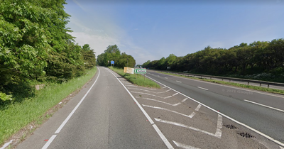 A1: Emergency services called as vehicle fire blocks northbound carriageway