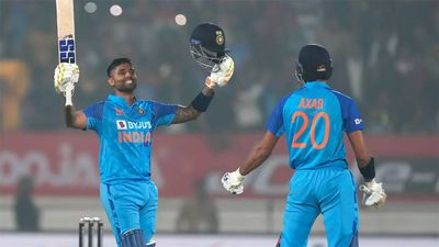 Suryakumar Yadav century powers India to 228/5 against Sri Lanka