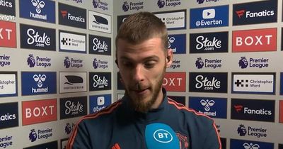 David de Gea's explanation for Everton blunder as Man Utd teammate takes blame