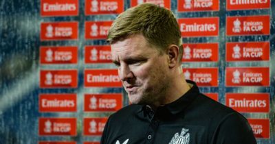 Eddie Howe's bitter FA Cup disappointment as he makes Newcastle United team selection admission