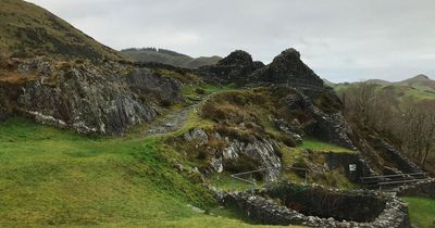 The ruined castle on a rocky outcrop once home to the most powerful Welshman alive
