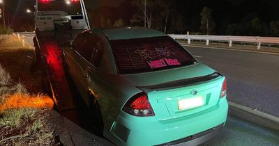 Car seized, driver charged after allegedly speeding, doing burnouts