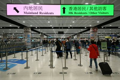 Excitement at Hong Kong's China border as quarantine lifted