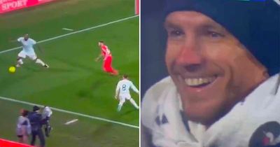 Edin Dzeko spotted laughing at Romelu Lukaku's nightmare moment during Inter Milan match