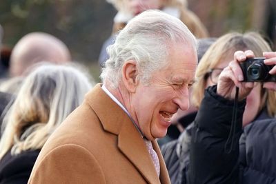 Smiling King seen for first time since Harry’s tell-all book published