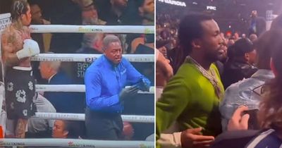 Meek Mill's ringside clash with world champion boxer sees Gervonta Davis fight stopped