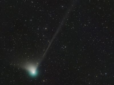 A bright green comet may be visible with the naked eye starting later this month