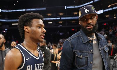 Has LeBron James eased his stance on playing with his son?