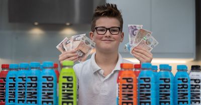 'Little Del Boy', 10, makes a profit selling empty bottles of Prime energy drink on eBay