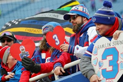 Tributes abound for hospitalized Hamlin as Bills make NFL return