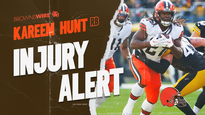 Browns Injury Alert: Kareem Hunt exits game with head injury vs. Steelers