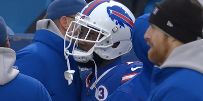 Cameras captured John Brown giving his TD ball to the Bills trainer who performed CPR on Damar Hamlin