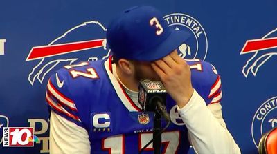 Josh Allen got emotional while talking about how the opening kickoff TD made him feel