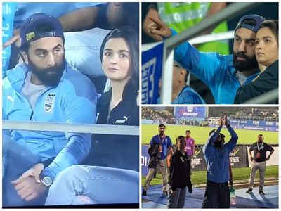 Ranbir Kapoor and Alia Bhatt have a dad and mom night out, hold hands as they turn cheerleaders for football team