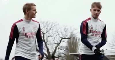 Martin Odegaard gives Emile Smith Rowe new nickname on return to Arsenal training