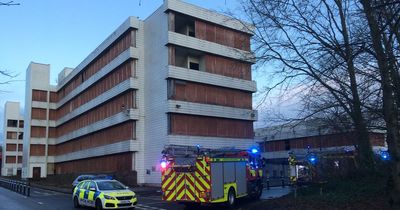 Police and fire service called to suspected arson at vacant 'eyesore'