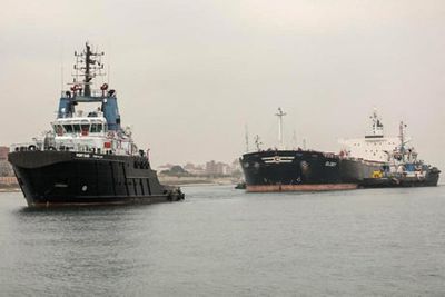 MV Glory vessel refloated in Suez Canal after running aground