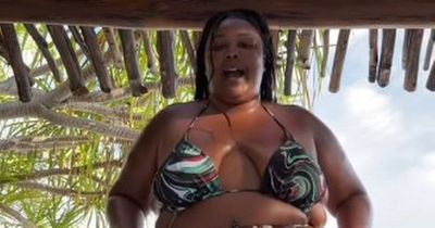 Lizzo shows off curves in tiny string bikini as she blasts body-shamers in defiant post