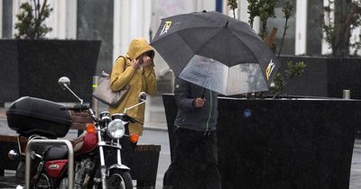 Met Eireann issue Status Yellow rain warning with two areas at risk of 'spot flooding'