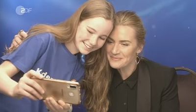 Kate Winslet praised by fans after clip of her reassuring young interviewer goes viral