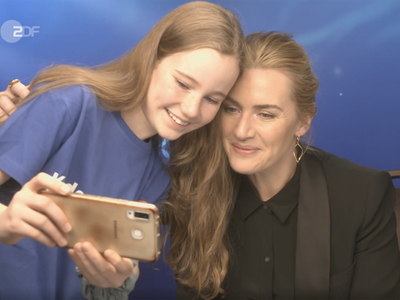 ‘You don’t have to be scared’: Video of Kate Winslet reassuring young interviewer goes viral