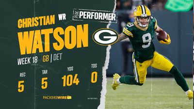 Packers WR Christian Watson finishes rookie season with 100-yard game