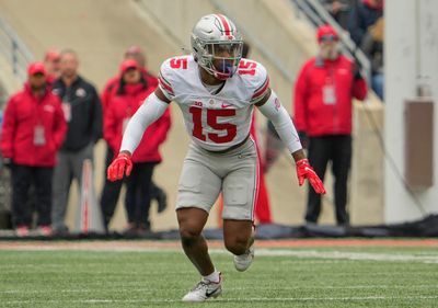 Ohio State safety Tanner McCalister thanks Buckeye Nation before entering NFL draft