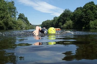 Open water swimmers warned about fluid in the lungs