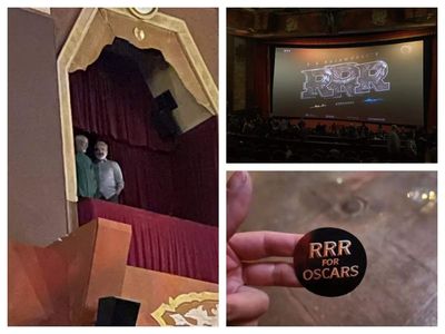 Ahead of Golden Globe Awards, SS Rajamouli, Jr NTR and Ram Charan join fans for 'RRR' screening at LA's Chinese Theatre
