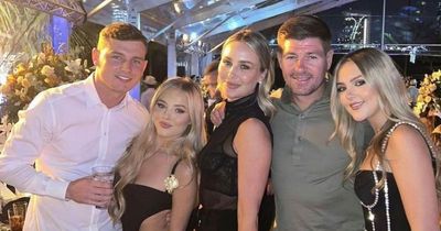 Gang boss Liam Byrne's son rings in New Year with Steven Gerrard while dating ace’s daughter