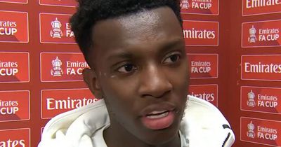 'Not the best' - Arsenal striker Eddie Nketiah makes Man City admission after FA Cup draw