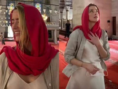 When Amber Heard was trolled for going braless in a mosque