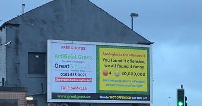 Firm forced to remove billboard hit back at 'the offended' with new advert
