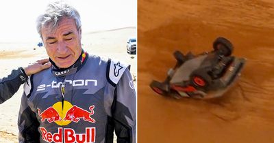 Carlos Sainz Sr airlifted to hospital after Dakar Rally crash before making huge U-turn