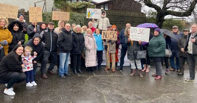 Swansea community hold silent protest against plan for 5G mast just five metres from closest homes