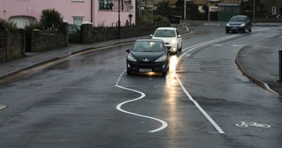 Britain's 'weirdest road' painted with 'bonkers' wiggly lines leaving locals baffled