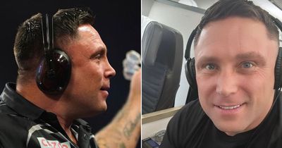 Gerwyn Price pokes fun at himself by donning new ear-defenders after Ally Pally antics