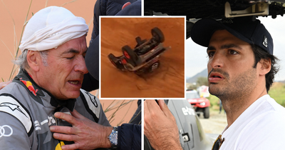 Carlos Sainz issues three-word response after dad's huge Dakar Rally crash