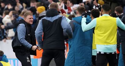 Eddie Howe's telling touchline reaction as Newcastle reach first semi-final in 18 years
