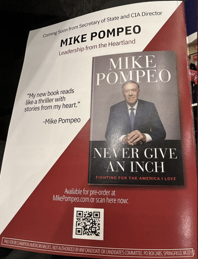 Mike Pompeo mocked for quoting himself to promote his new book