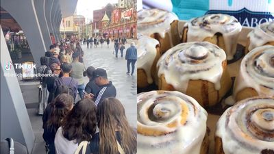 Apparently People Lined Up For Hours To Cop The First Cinnabons In Sydney Honestly, Respect