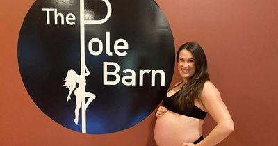 Mum says pole dancing just before giving birth helped labour go without a hitch