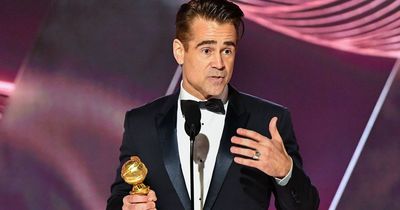 The Banshees of Inisherin snaps up three awards at the Golden Globes as Colin Farrell delivers hilarious acceptance speech