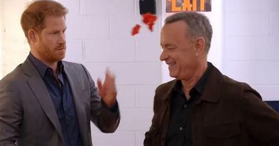 Prince Harry brutally mocks royal traditions in TV skit with Tom Hanks