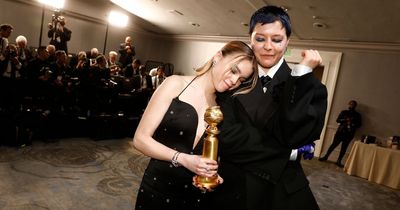 Golden Globe viewers in stitches over Milly Alcock's 'drunken' antics on stage