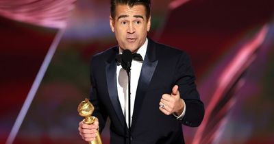 Colin Farrell's charming Golden Globes speech goes viral for 'killing toxic masculinity'