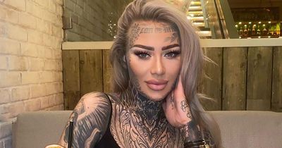 Woman looks unrecognisable after covering up tattoos and 'feels like a lady'